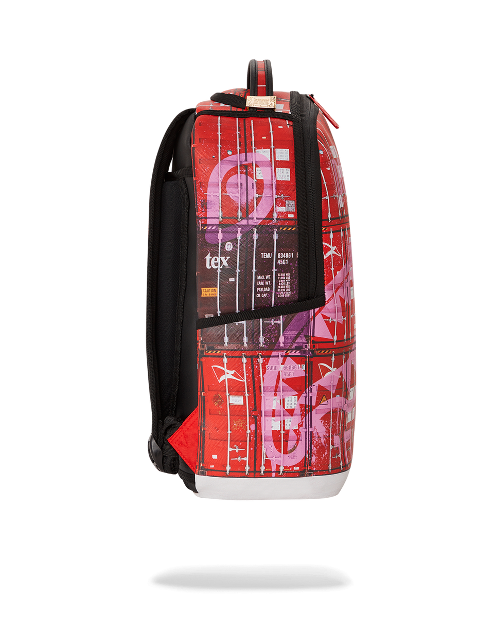 Pink Drip Brown Check Savage Backpack - SPRAYGROUND