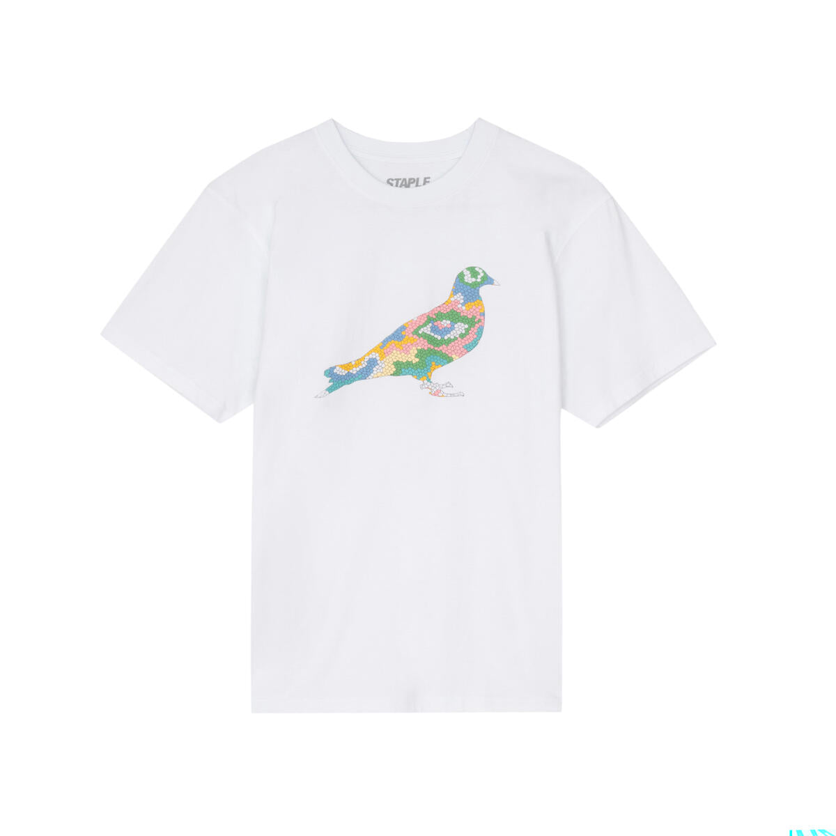 Staple Mosaic Pigeon Tee - White