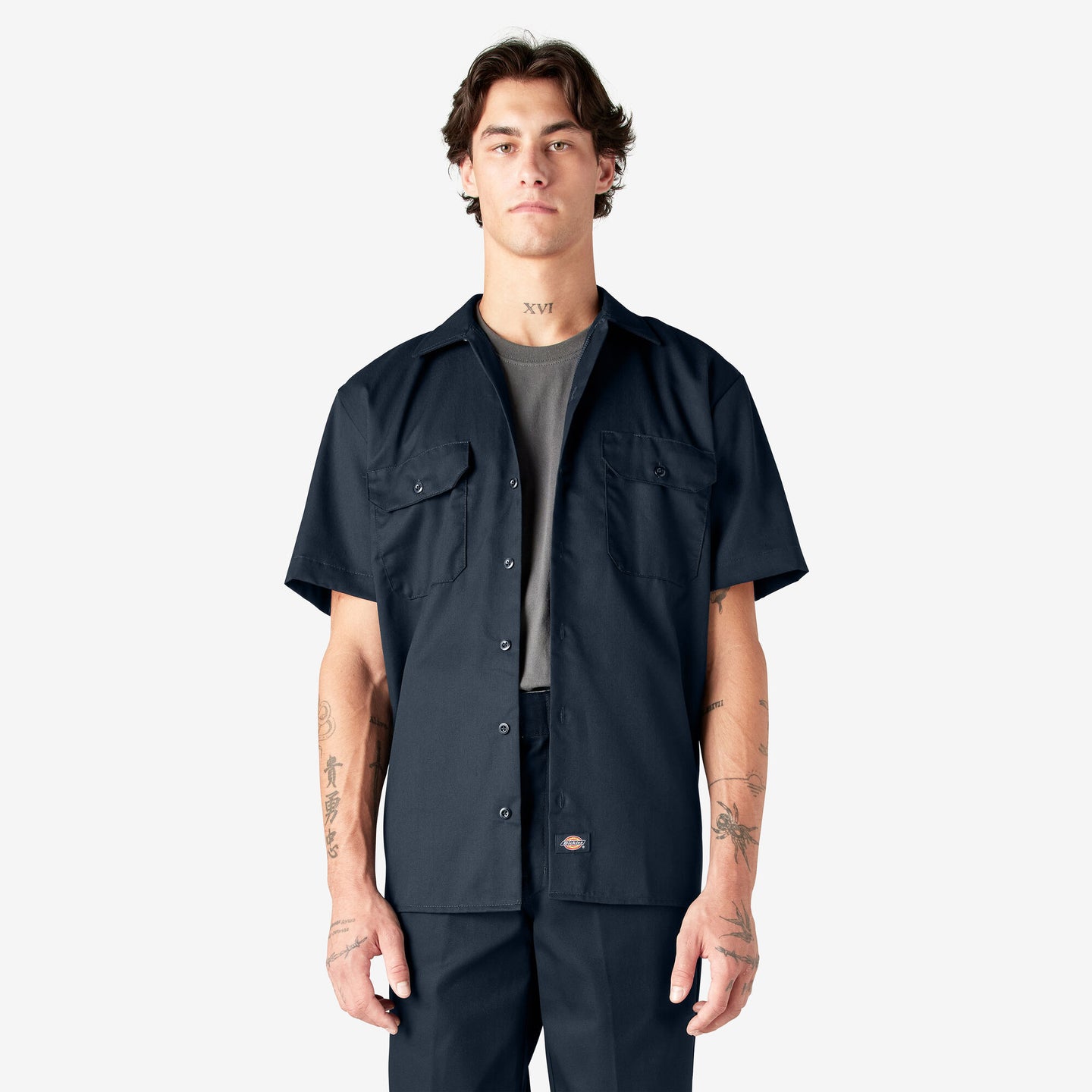 Dickies Short Sleeve Work Shirt - Dark Navy