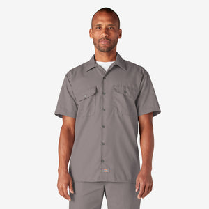 Dickies Short Sleeve Work Shirt - Silver Gray