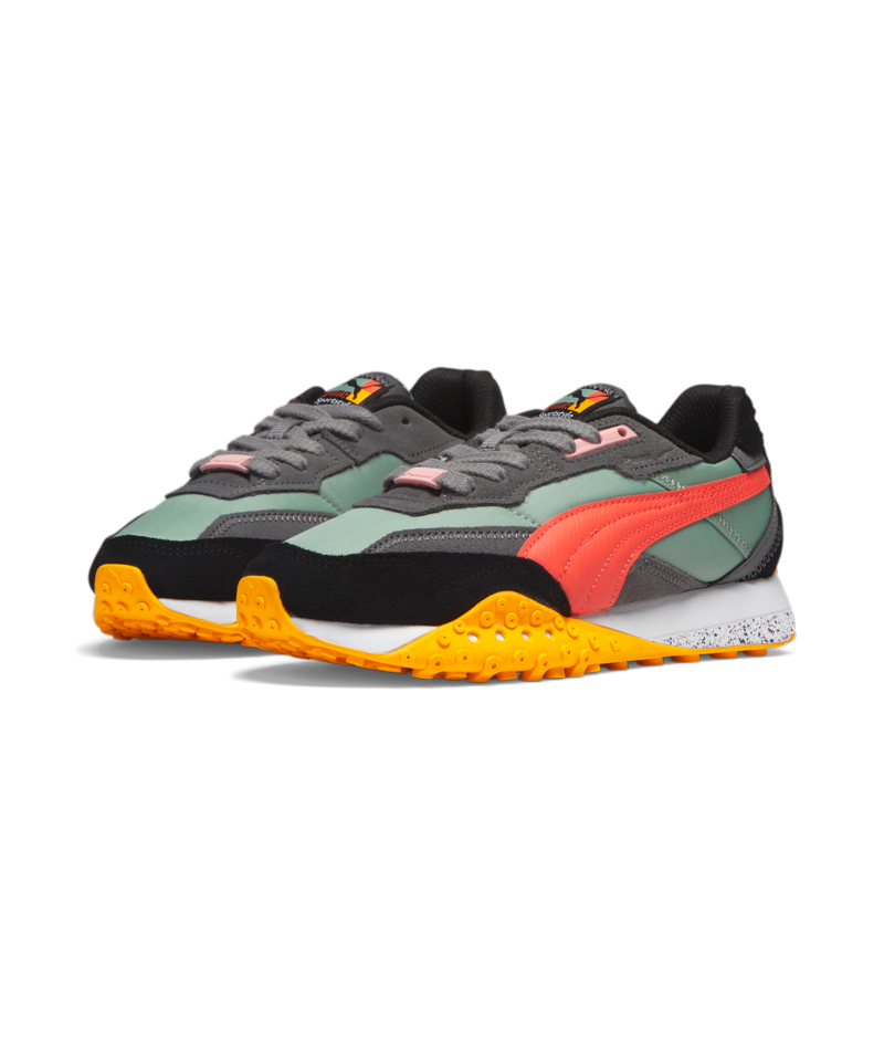 Puma Blacktop Rider Love Women's - Green Fog / Black / Hot Heat