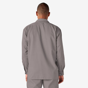 Dickies Long Sleeve Work Shirt - Silver Gray