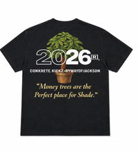 Load image into Gallery viewer, Conkrete x BWOJ Money Trees Tee - Charcoal Gray