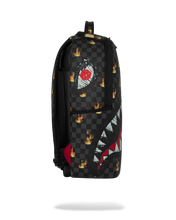 Load image into Gallery viewer, SPRAYGROUND SUPER HOT FIRE SHARKS IN PARIS BACKPACK