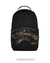 Load image into Gallery viewer, SPRAYGROUND SHARK CENTRAL BLACK CAMO BACKPACK