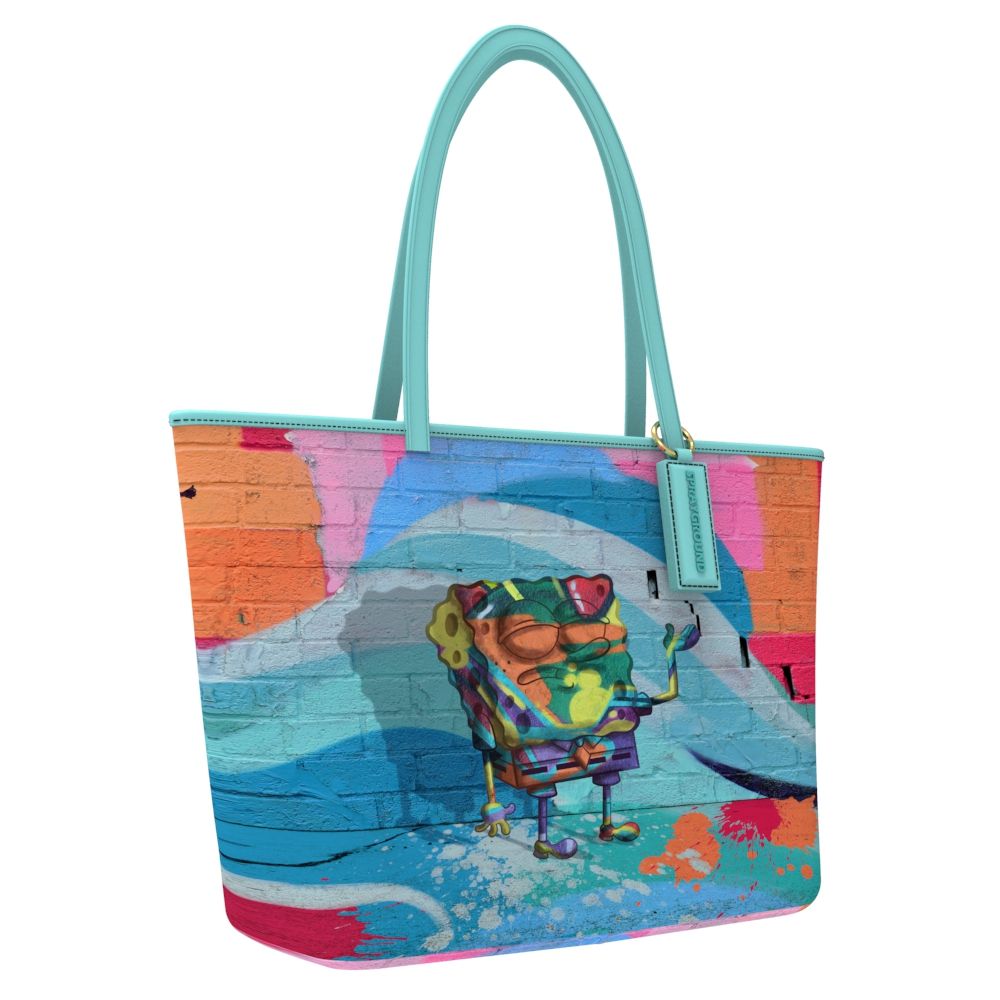 Sprayground Painted Spongebob Tote