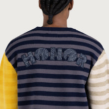 Load image into Gallery viewer, Honor The Gift Multi Strip Crew Sweater