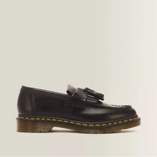 Load image into Gallery viewer, Dr. Marten Adrian Yellow Stitch Leather Tassle Loafers - Black Smooth Leather