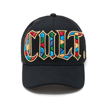 Load image into Gallery viewer, Cult Of Individuality Mesh Trucker Hat - Stained Glass / Black
