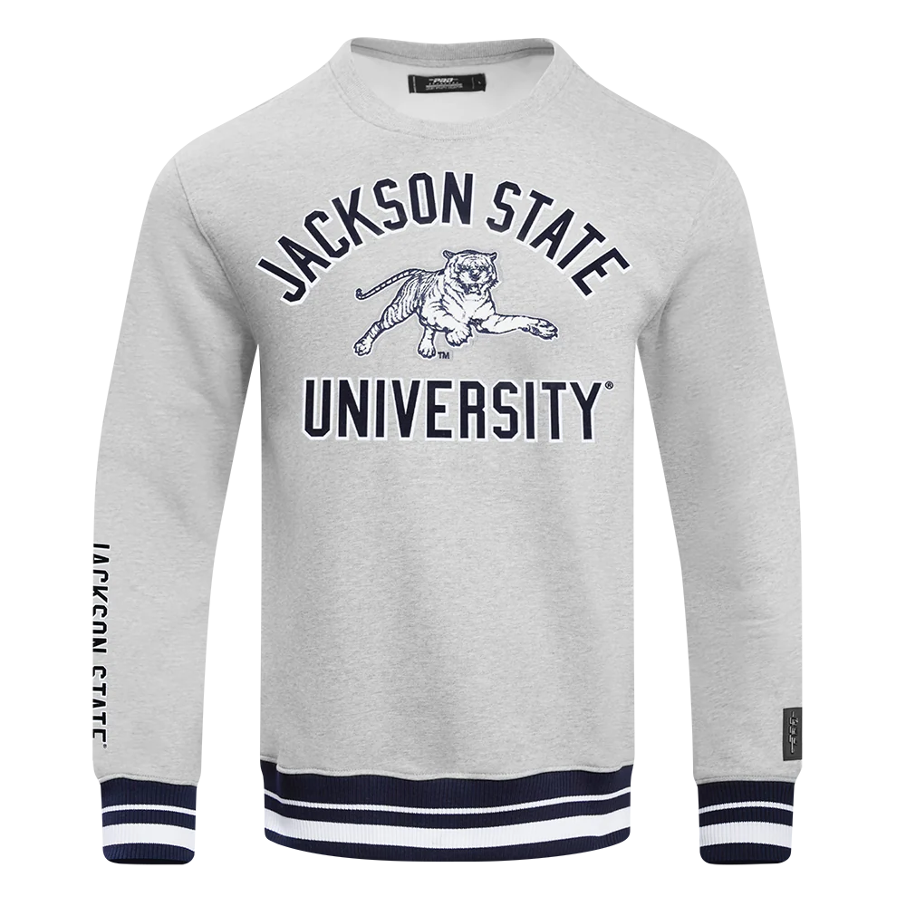 Jackson State University Classic Stacked Logo Crewneck