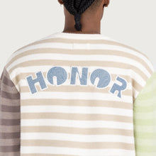 Load image into Gallery viewer, Honor The Gift Multi Strip Crew Sweater