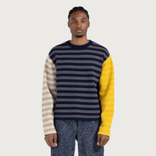Load image into Gallery viewer, Honor The Gift Multi Strip Crew Sweater