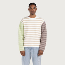 Load image into Gallery viewer, Honor The Gift Multi Strip Crew Sweater