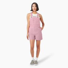 Load image into Gallery viewer, Dickies Women&#39;s Relaxed Fit Bib Shortsall 7&quot; - Lilac