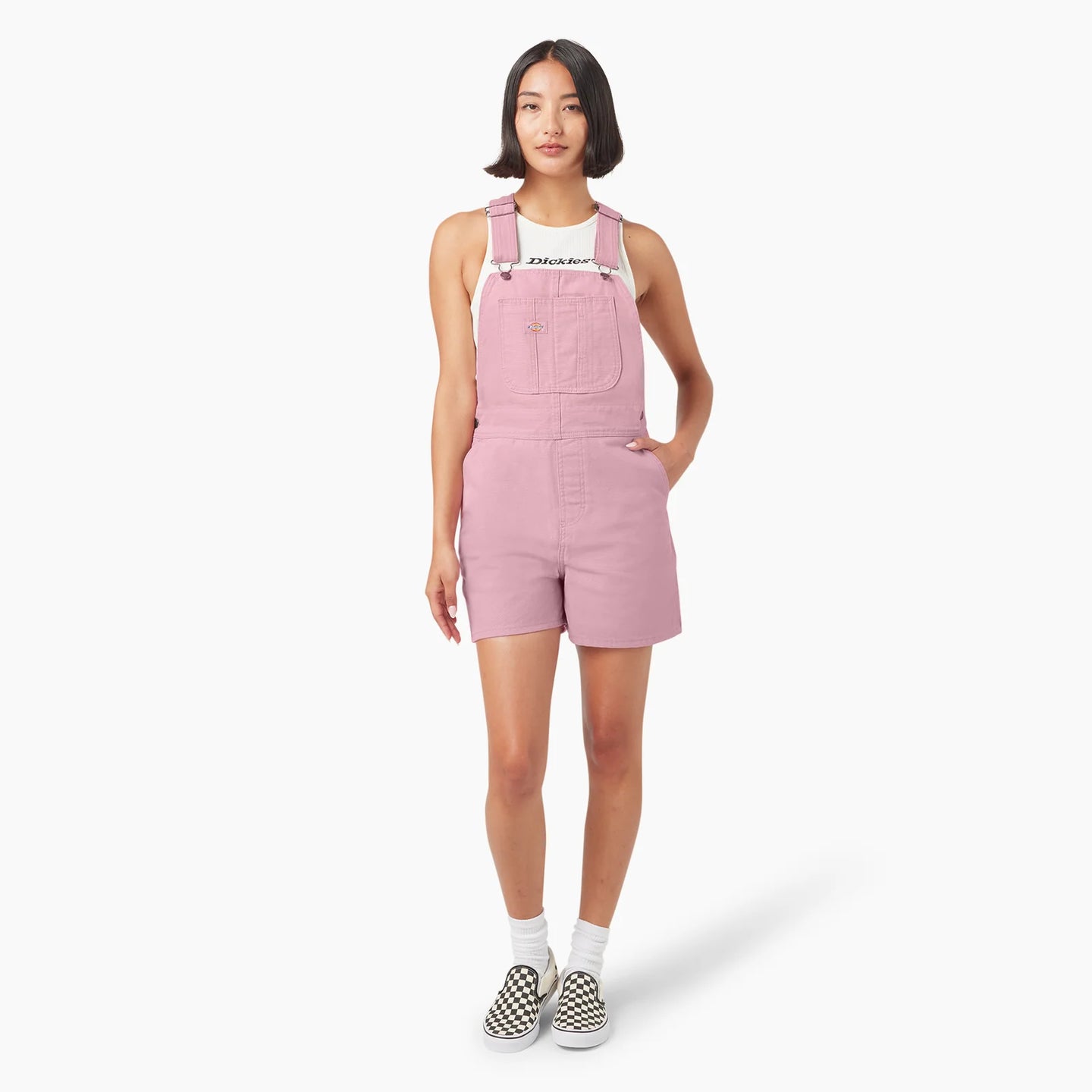 Dickies Women's Relaxed Fit Bib Shortsall 7