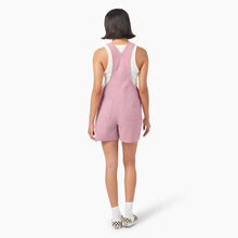 Load image into Gallery viewer, Dickies Women&#39;s Relaxed Fit Bib Shortsall 7&quot; - Lilac