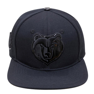 Pro Standard Memphis Grizzlies Triple Black Logo Snapback Hat