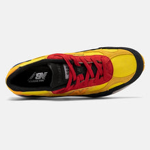 Load image into Gallery viewer, Premium suede color blocked. Black, yellow , red